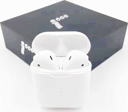 i666 Earbud Bluetooth Handsfree Earphones with Charging Case Whitά