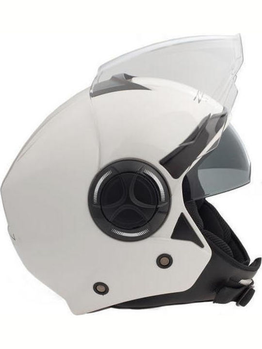 Zen ZN-737 White Motorradhelm Jet ECE 22.05