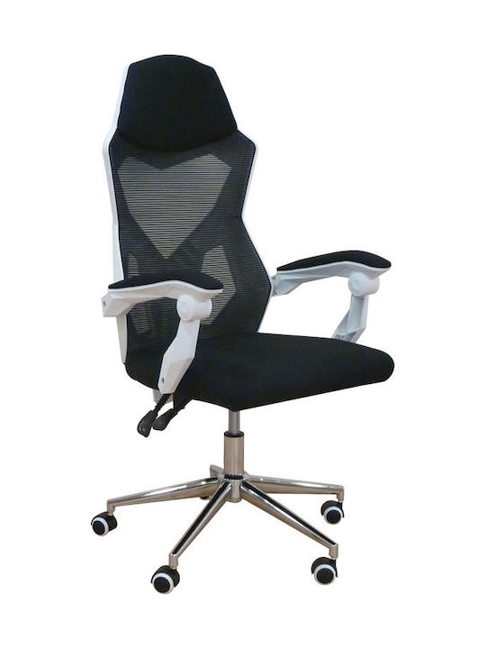 Καρέκλα Γραφείου με Μπράτσα A9860 Μαύρη Zita Plus