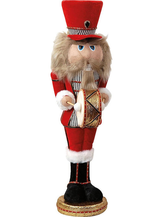 Lianos Dekorativer Plüsch-Nussknacker mit Trommel 61cm Weihnachts-Nussknacker
