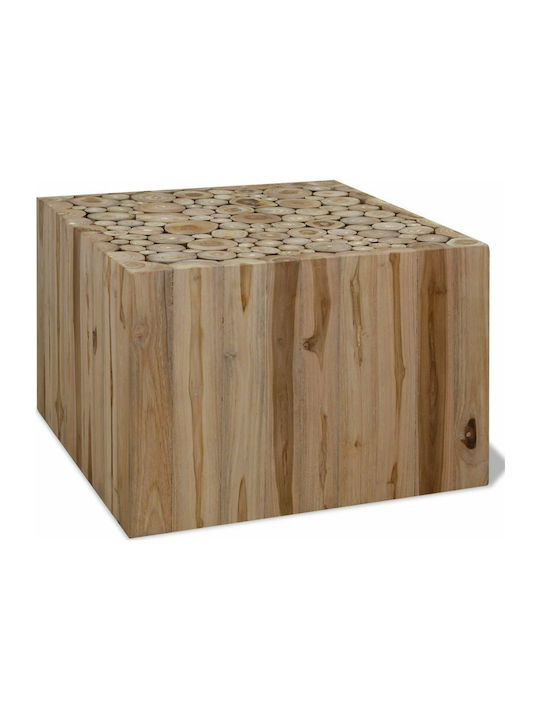 Platz Beistelltisch aus Massivholz Natural L50x...