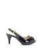 Ragazza Peep Toe Black Heels