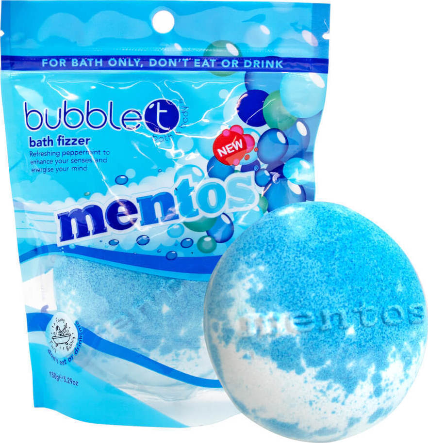 Bubble T x Mentos Mint Tea Giant Bath Bomb 150gr Skroutz.gr