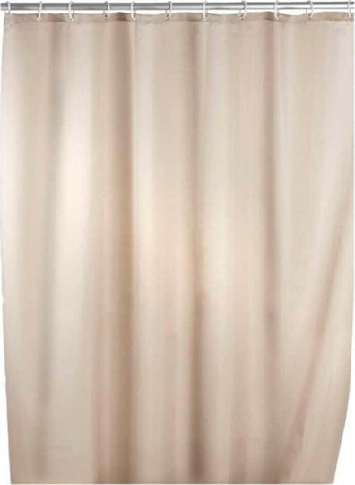 Wenko Κουρτίνα Μπάνιου 180x200 Plain Beige Αντιμουχλική