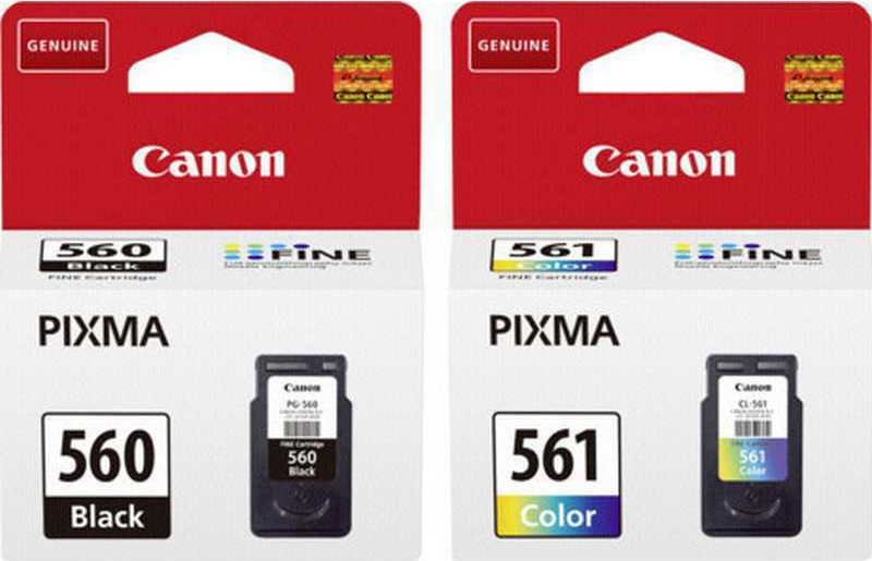 Canon PG-560/CL-561 2 Inkjet Printer Cartridges Multipack Multiple (Color)  / Black (3713C006)