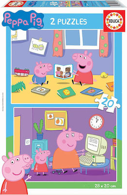 Kinderpuzzle Peppa Pig für 3++ Jahre 20pcs Educa