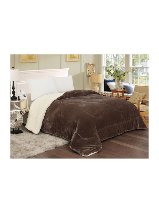 Sunshine Bettbezug Einzelbett 160x220cm Coral Mocha