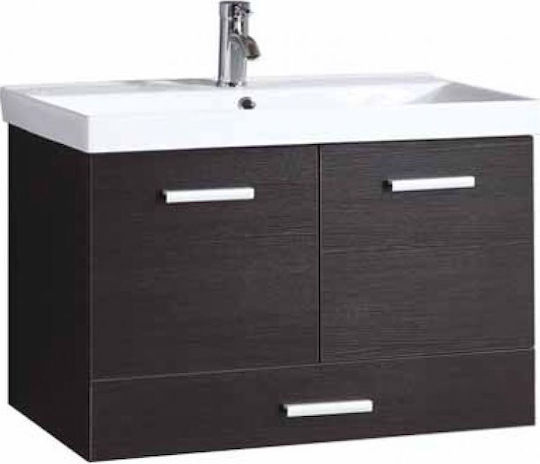 Gloria Ada-Up Πάγκος χωρίς Νιπτήρα Μ75xΒ46xΥ58cm Wenge
