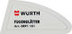 Wurth Maurerkelle Spatel Kunststoff 80x10mm mit Kunststoffgriff 0891181