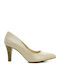 Anatomic Pointed Toe Beige Medium Heels