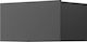 Wall Living Room Cabinet from Particle Board Graphite 60x37x30cm