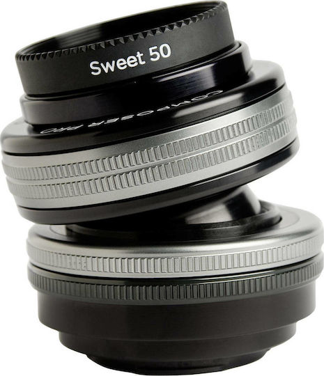 Lensbaby Пълен кадър Фотообектив Composer Pro II with Sweet 50 Optic Стандартен / Преместване по наклон за Канон РФ Монтаж Черен
