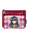 Santoro Circus Moon Buttons Παιδικό Πορτοφόλι Κερμάτων με Φερμουάρ για Κορίτσι Φούξια 872GJ03