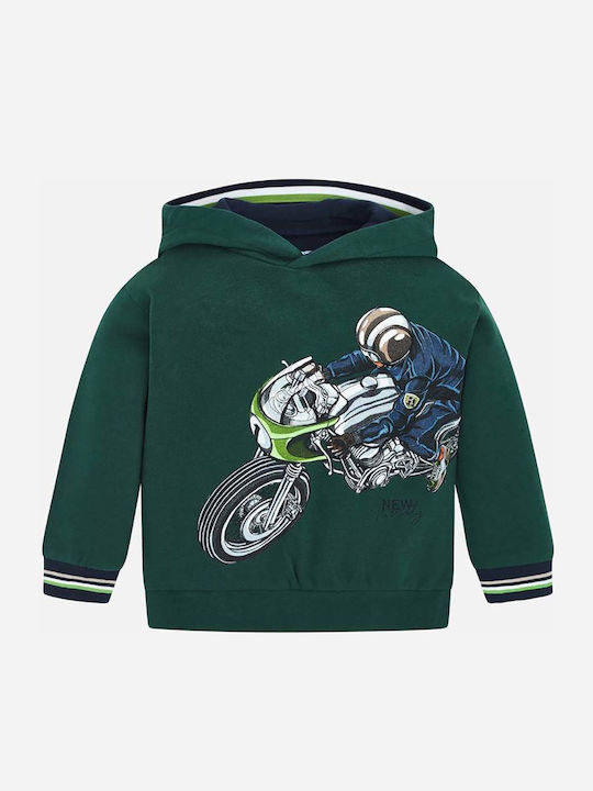 Mayoral Kids Sweatshirt with Hood Green