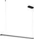 Eglo Amontillado Pendant Light Black LED with Warm White Light Rail 116x110x110cm