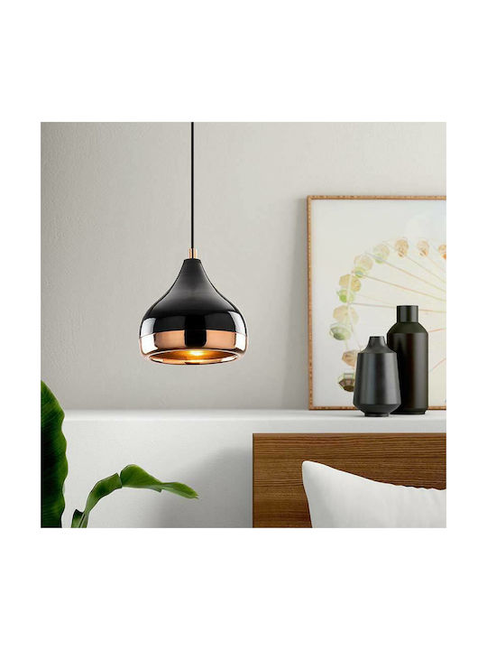 Pakketo PWL-0068 Reglabil Lustră Negru cu Dulie E27 17x112cm.