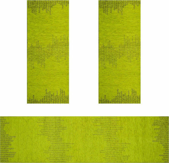 Sprintzio Summer Bedroom Rugs Set Green 4002 3pcs