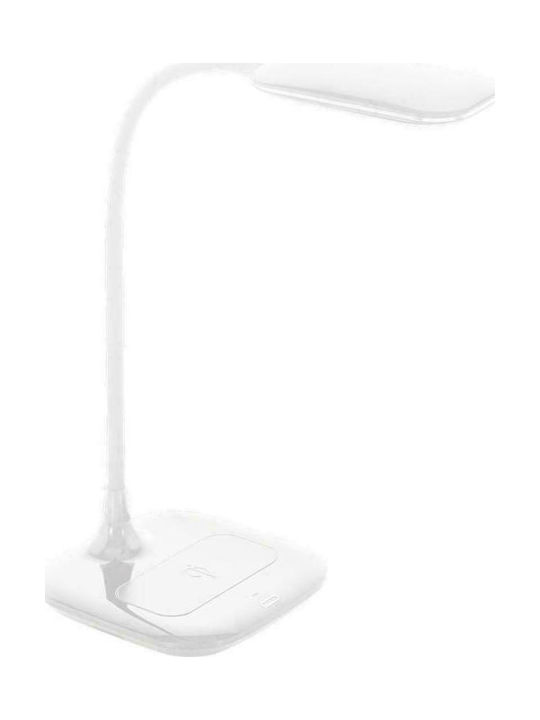 Eglo Masserie LED Φωτιστικό Γραφείου με Εύκαμπτο Βραχίονα σε Λευκό Χρώμα