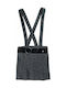 Kids Skirt Overalls Gray