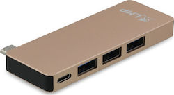 LMP USB Hub 4 Θυρών (USB-C) LMP-USBC-BASEB-6P-G