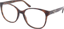 Jimmy Choo Women's Acetate Frame Brown Tortoise