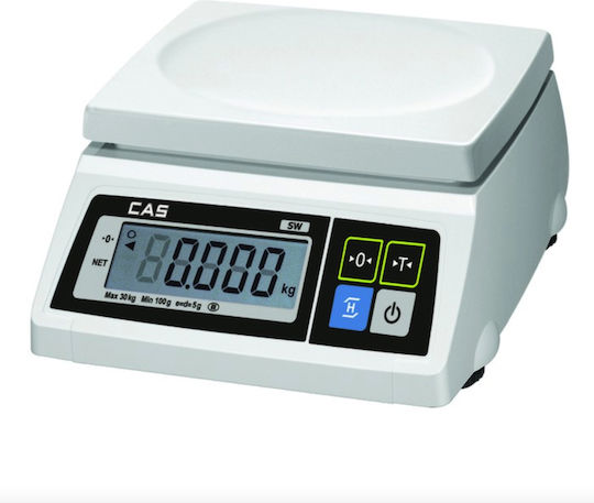 CAS SW-1 Elektronisch mit einer Wiegekapazität von 20kg und einer Unterteilung von 10gr