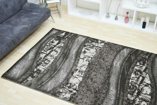 Sprintzio Tango Modern Schlafzimmer-Teppichsets Silber 3Stücke