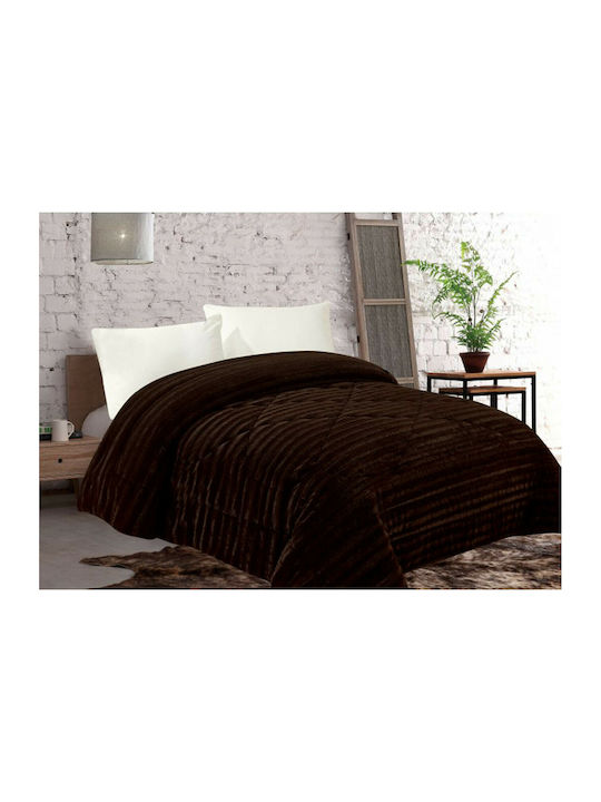 Silk Fashion Duvet Cover Queen 220x240cm Ironed Coffee 200 GSMGsm