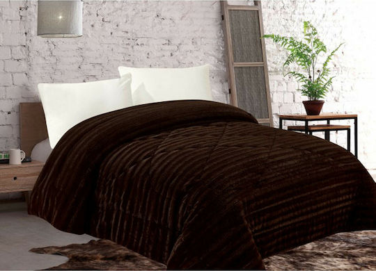 Silk Fashion Duvet Cover Queen 220x240cm Ironed Coffee 200 GSMGsm
