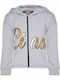 Kids Sweatshirt Cardigan with Grey Hood