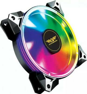 Armaggeddon Neuron IV RGB 120mm 4-Pin PWM Case Fan Gray