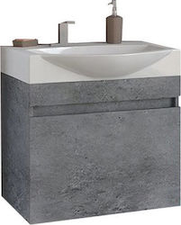 Drop Senso 65 Bank ohne Waschbecken L62xB38xH50cm Granite