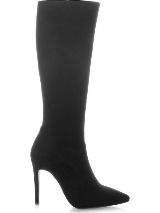 Makis Fardoulis 4481 Γυναικείες Μπότες με Ψηλό Τακούνι Μαύρες