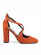 Migato Orange High Heels