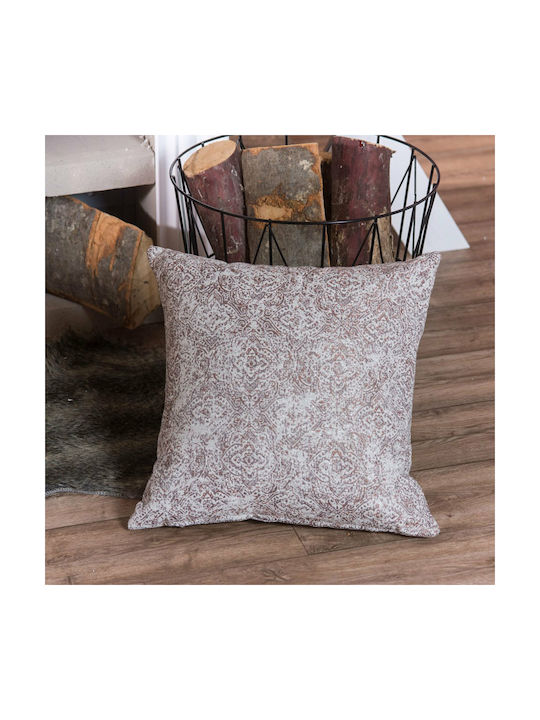 Teoran Decorative Pillow Case Ravenna 05 Brown 45x45cm.