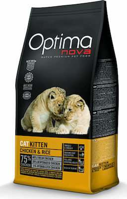 Optimanova Cat Kitten Trockenfutter für junge Katzen mit Huhn 8kg