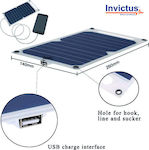 Invictus Foldable Solar Charger for Portable Devices 5W 5V with USB connection (SRUSB-5)