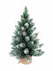 Weihnachtsbaum Schneebedeckte Dekoration Beschneit 60cm im Topf