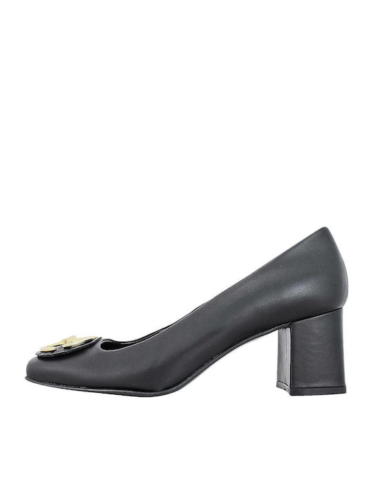 Gianna Kazakou Glasbury Leather Heel Black