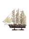 Weihnachtsboot Segelboot Holz 90x75cm