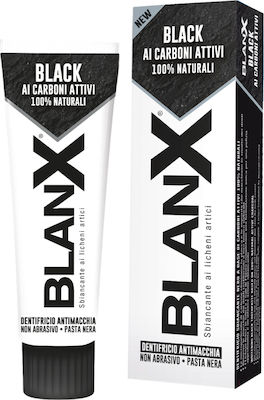 Blanx 100% Natural Active Charcoal Toothpaste with Activated Carbon for Whitening 75ml