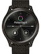 Garmin Vivomove Style Stainless Steel 42mm Waterproof Smartwatch with Heart Rate Monitor (Black Pepper)