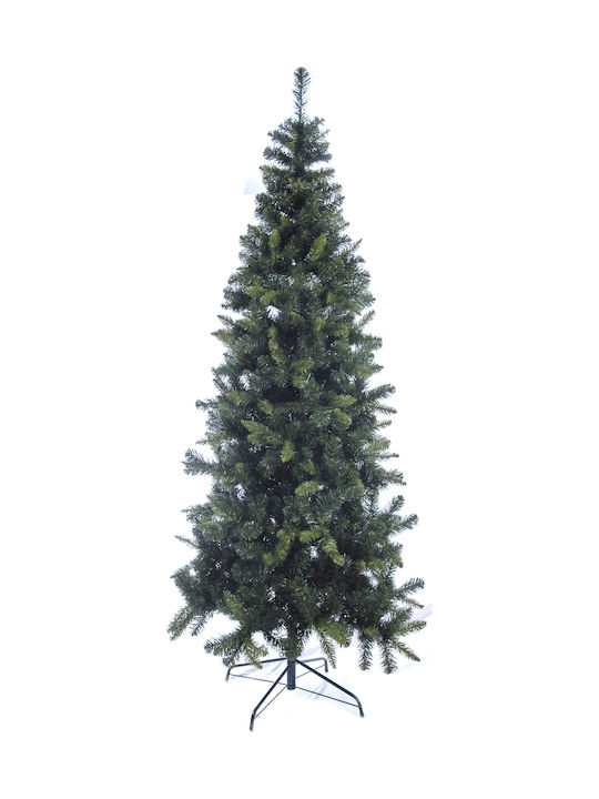 Χριστουγεννιάτικο Δέντρο Boston Πράσινο Slim 180εκ με Μεταλλική Βάση