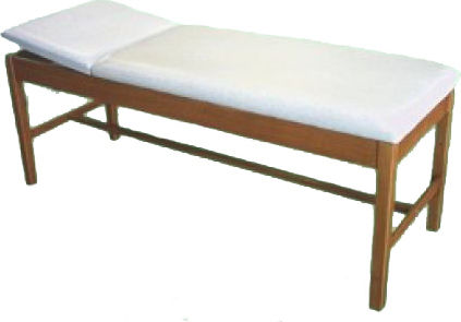Marinopoulos Examination Bed Wooden With Straight Headrest T2J Medical Examination Bed 183x65x70cm