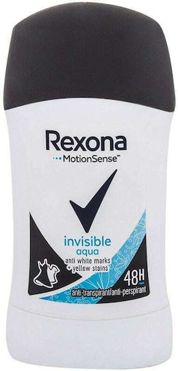 Rexona Motion Sense Invisible Aqua 48h Anti-transpirant Anti-perspirant Αποσμητικό 48h σε Stick 40ml