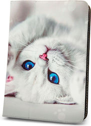 Cute Kitty Flip Cover Synthetic Leather Multicolour (Universal 10") CUTC10