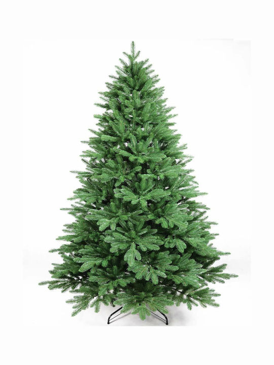 Magic Christmas Green Tree with Metallic Base and Built in Branches H240cm