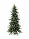 Fir Christmas Slim Green Tree with Metallic Base and Built in Branches H180cm