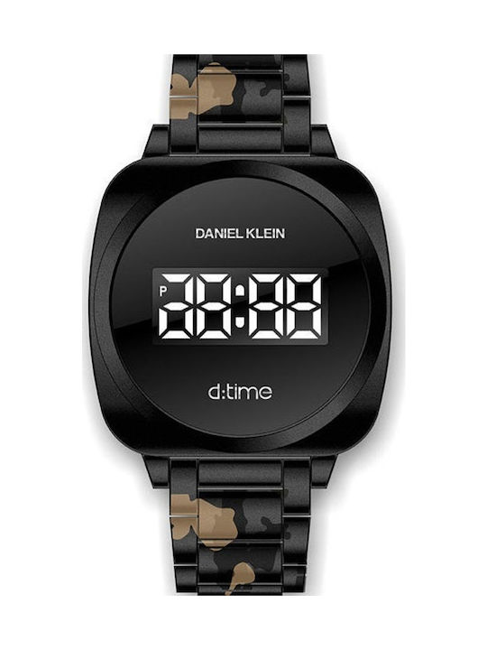 Daniel Klein Digital Uhr Batterie mit Metallarmband DK.1.12253-5