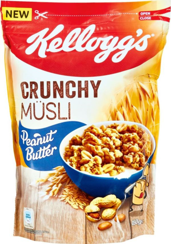 Kellogg's Crunchy Muesli Peanut Butter 450gr Skroutz.gr